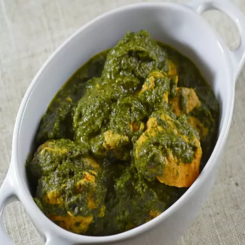 Amritsari Palak wala Kadai Chicken