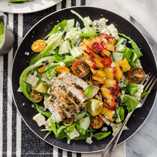 Basil Chicken with Salad