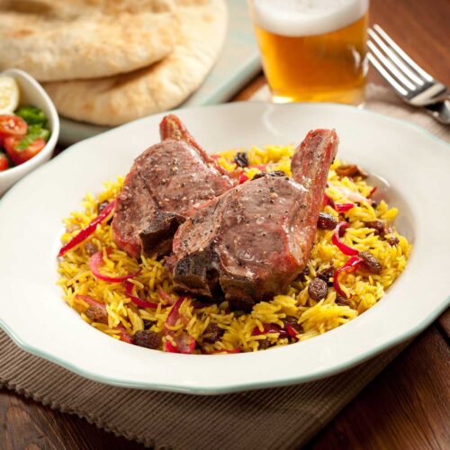 Fried Rice with Lamb Chop (2PC)