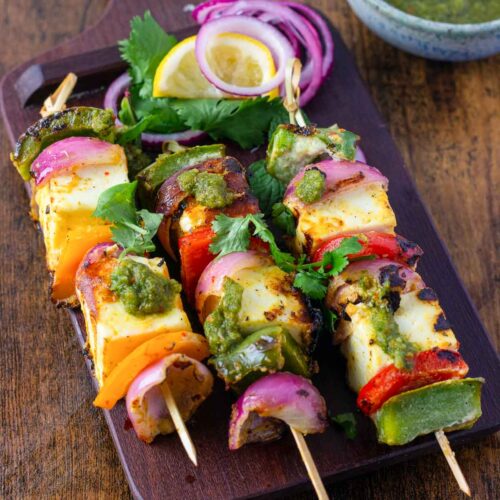 Paneer Tikka with Indian Salad